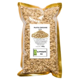 Płatki owsiane 400g + wyniki na glifosat i jego metabolity
